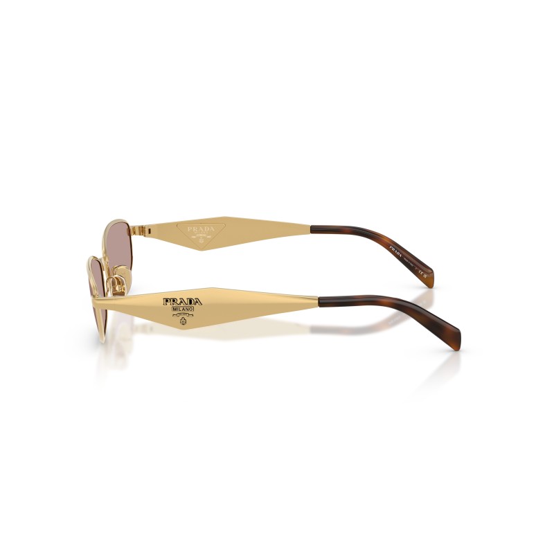 Lunettes de Soleil Prada PR D51S 5AK20I | Doré & Violet | Luxe Italien