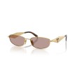 Occhiali da Sole Prada PR D51S 5AK20I | Oro e Lenti Viola