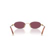 Lunettes de soleil Miu Miu MU A54S | Design Ovale Doré | Miu Miu