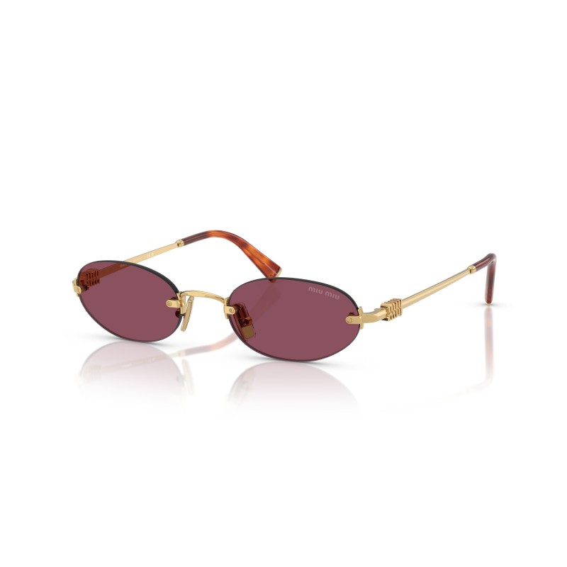 Lunettes de soleil Miu Miu MU A54S | Design Ovale Doré | Miu Miu