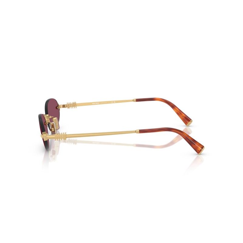 Lunettes de soleil Miu Miu MU A54S | Design Ovale Doré | Miu Miu