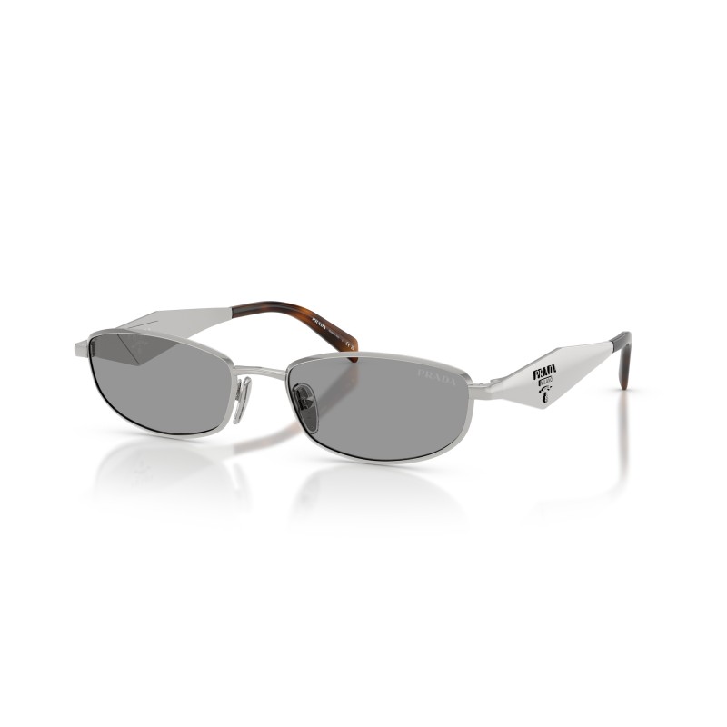 Prada PR D51S Women's Oval Metal Sunglasses | Luxury Eyewear