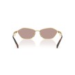 Lunettes de soleil Prada PR D50S | Design Géométrique Doré