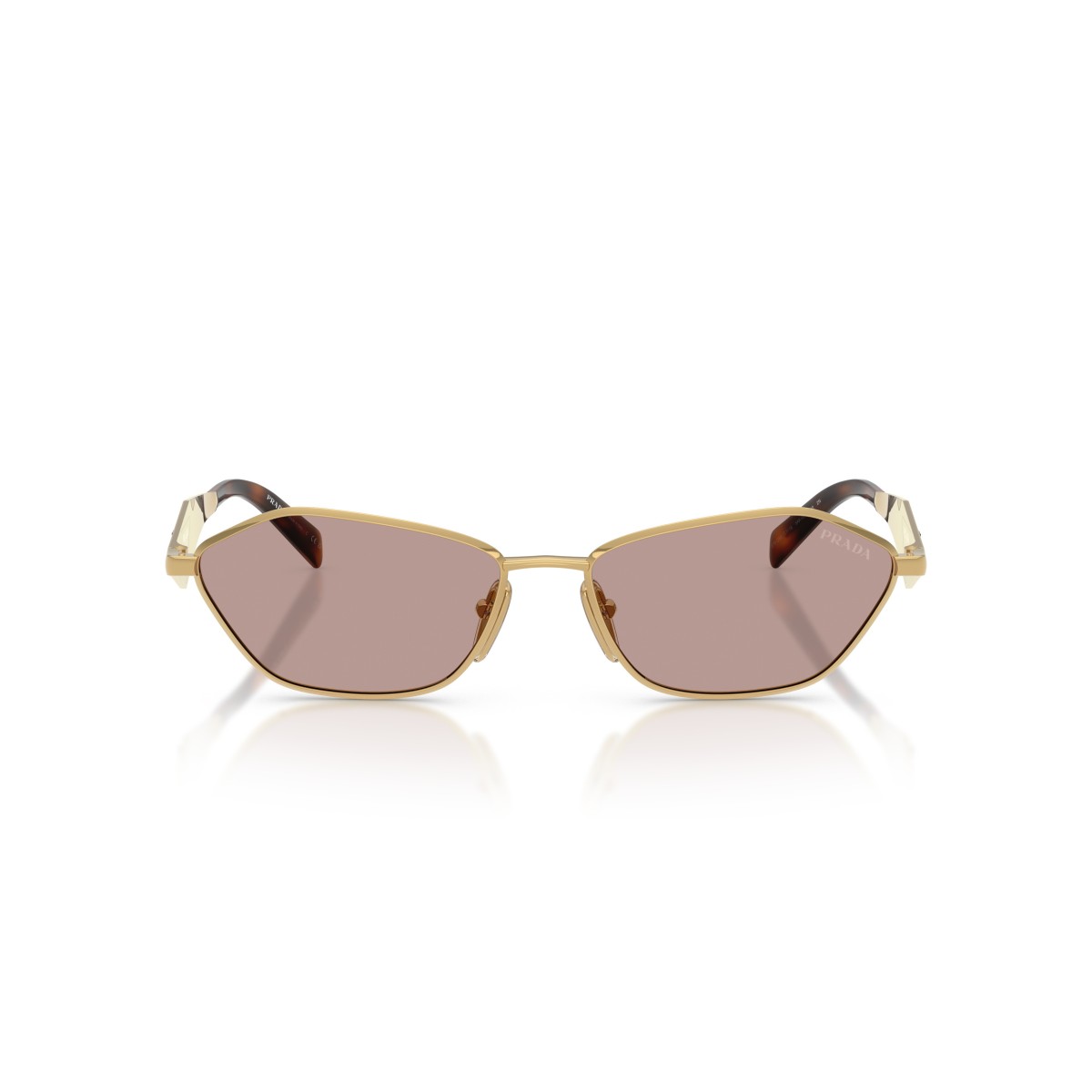 Occhiali da Sole Prada PR D50S 5AK20I | Design Geometrico Oro