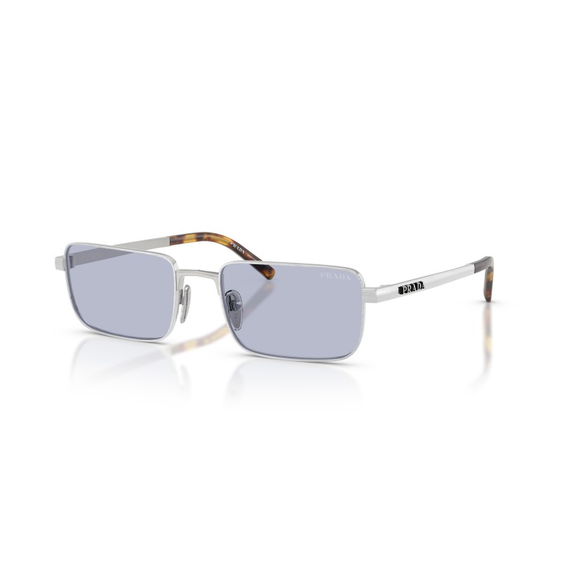 Lunettes de soleil Prada PR D54S 04K30X | Argent Satiné | Homme