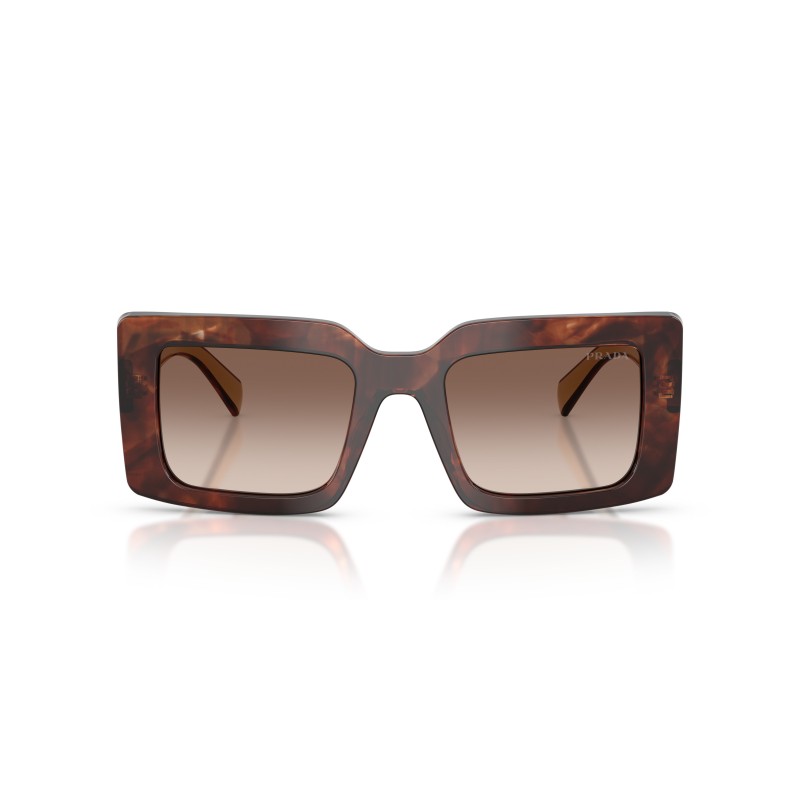 Prada PR D01S 00K10S Zonnebril - Caramel Tortoise | Luxe Eyewear