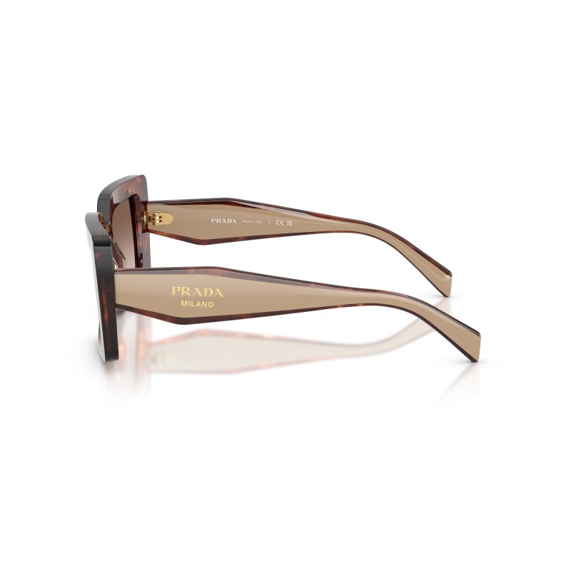Prada PR D01S 00K10S Zonnebril - Caramel Tortoise | Luxe Eyewear