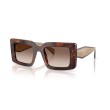Prada PR D01S 00K10S Zonnebril - Caramel Tortoise | Luxe Eyewear