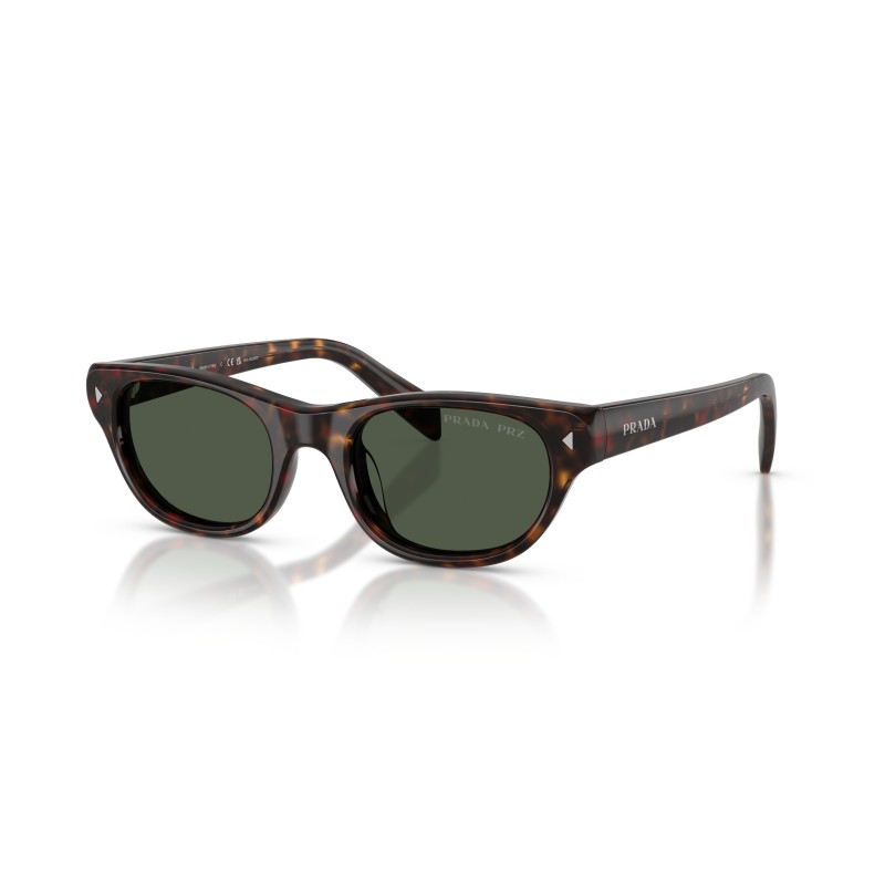 Prada PR C08S 17N90V Havana Cat Eye Polarized Sunglasses