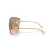 Lunettes de soleil Miu Miu MU B53S 5AK20P - Doré | Luxe Italien