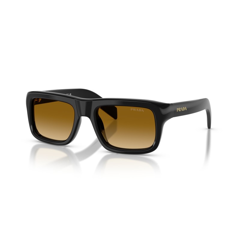 Lunettes de soleil Prada PR D11S 16K10X | Noir & Verres Dégradés