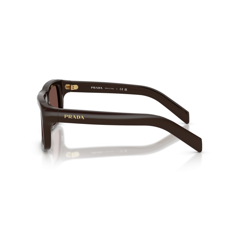 Prada PR D11S 27I90W Rectangular Sunglasses | Cigar Frame