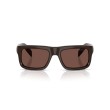 Prada PR D11S 27I90W Rectangular Sunglasses | Cigar Frame