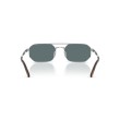 Prada PR D53S 1BC40X Zonnebril - Zilver/Blauw | Luxe Herenbril