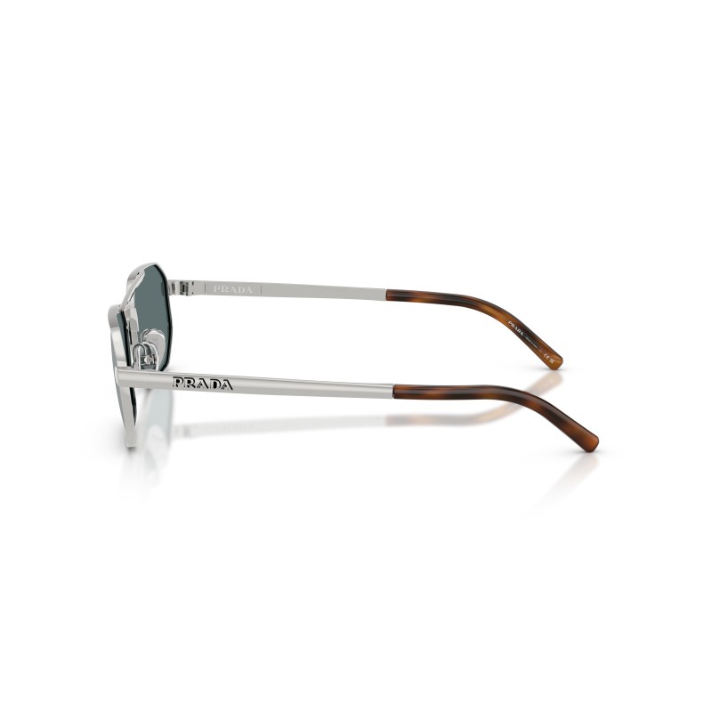 Prada PR D53S 1BC40X Zonnebril - Zilver/Blauw | Luxe Herenbril