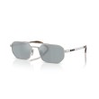 Prada PR D53S 1BC40X Zonnebril - Zilver/Blauw | Luxe Herenbril