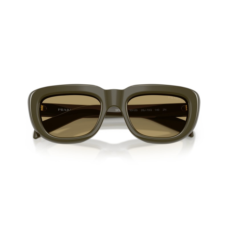 Prada PR D07S 26J70G Laurel Rectangular Sunglasses | Women's Luxury