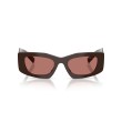Prada PR D03SD 27I80W Zonnebril - Luxe Rechthoekig Montuur