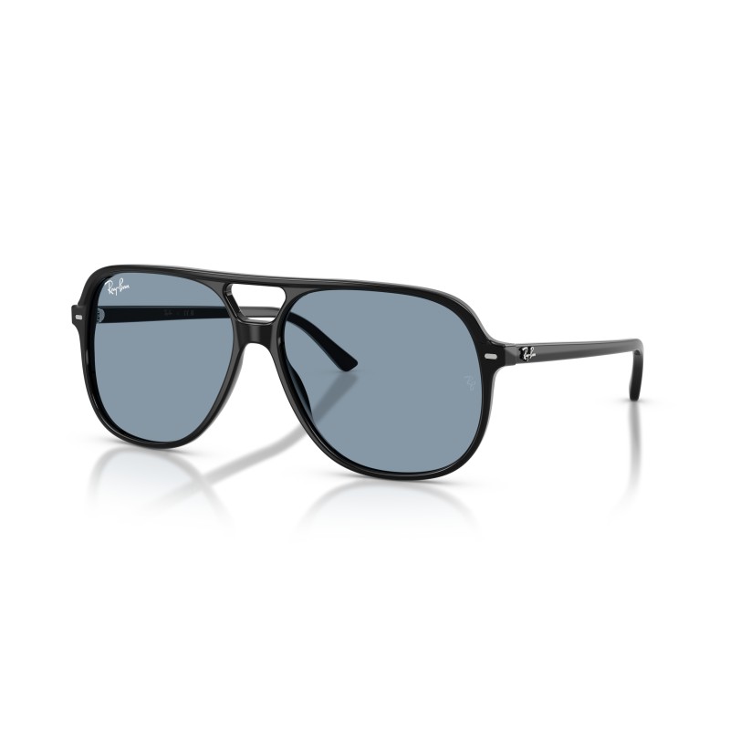 Ray-Ban Bill RB2198 901/56: Occhiali da Sole Squadrati Neri e Blu