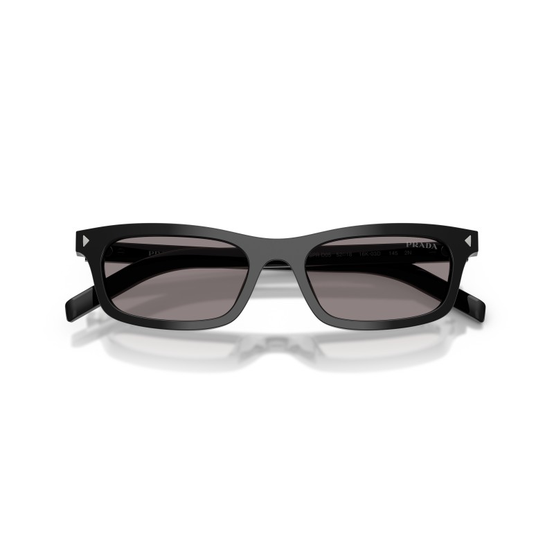 Prada PR D05S 16K03D Zonnebril - Zwart Acetaat | Luxe Damesbril