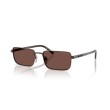 Occhiali da Sole Prada PR D54S | Design Rettangolare in Metallo