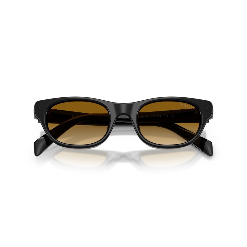 Occhiali da Sole Prada PR C08S 16K10X | Montatura Nera e Lenti Gialle
