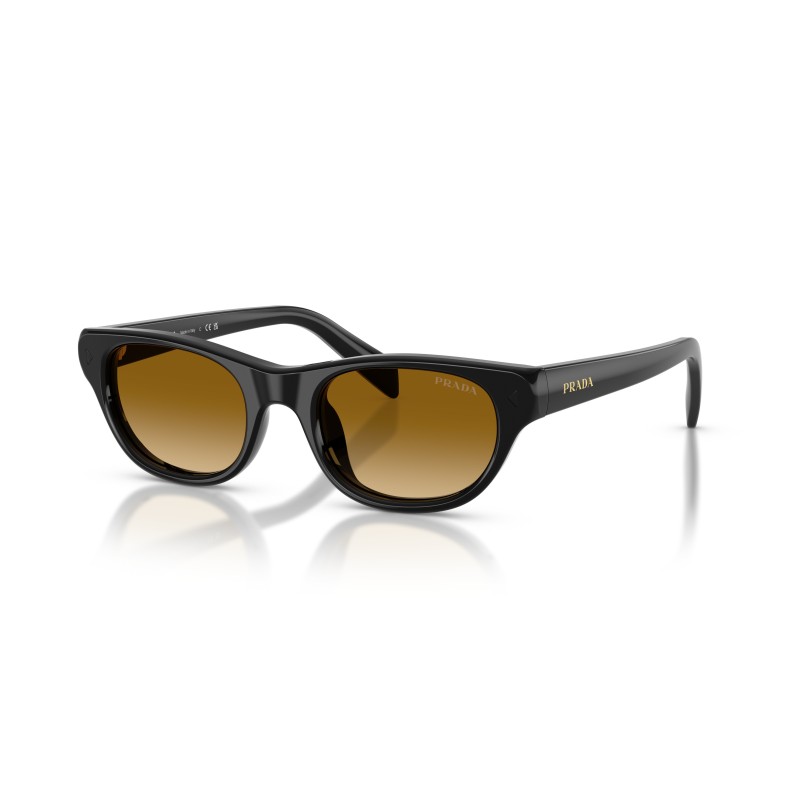 Occhiali da Sole Prada PR C08S 16K10X | Montatura Nera e Lenti Gialle