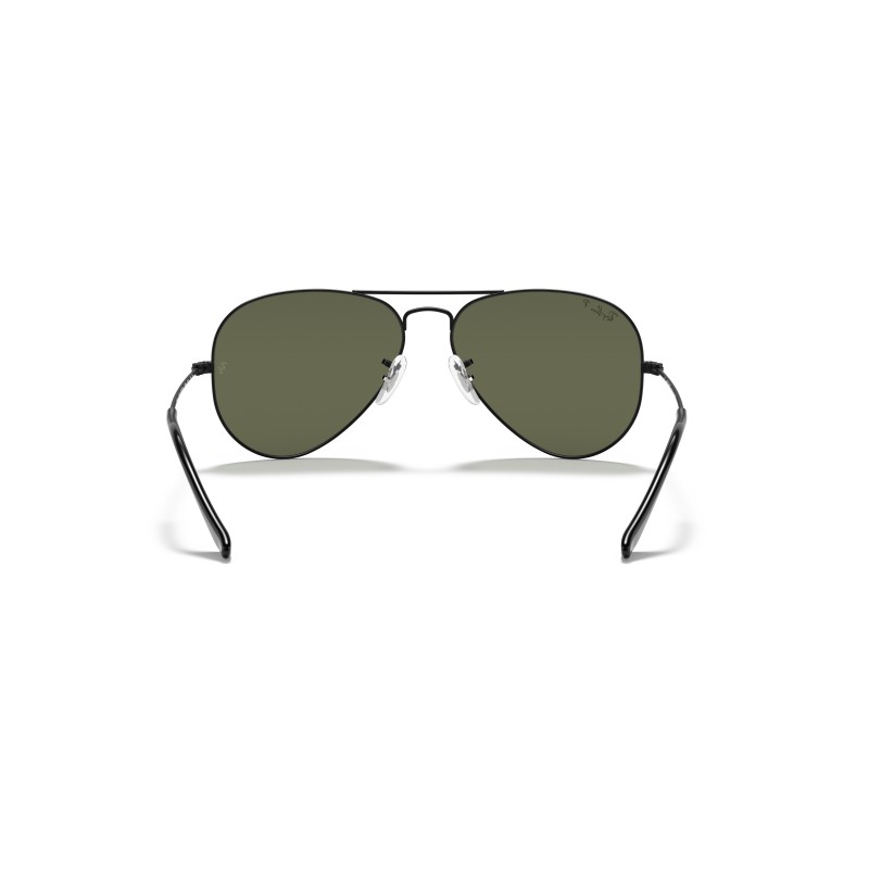 Ray-Ban RB3025 Aviator Sunglasses - Black/Green