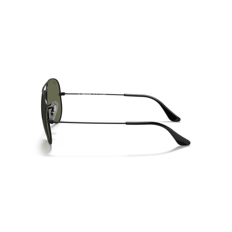 Ray-Ban RB3025 Aviator Sunglasses - Black/Green