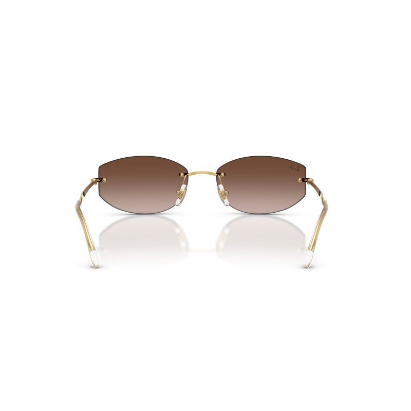 Ray-Ban RB3792 Occhiali da Sole Rettangolari in Metallo Oro