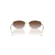 Ray-Ban RB3792 Occhiali da Sole Rettangolari in Metallo Oro