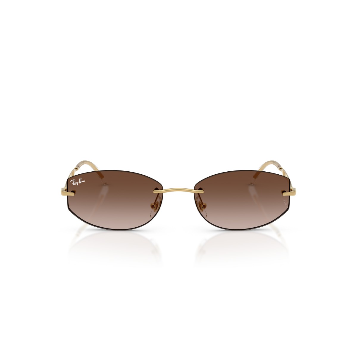 Ray-Ban RB3792 Occhiali da Sole Rettangolari in Metallo Oro
