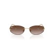 Ray-Ban RB3792 Occhiali da Sole Rettangolari in Metallo Oro