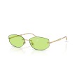Ray-Ban RB3792 001/2 Gold Sunglasses with Green Lenses