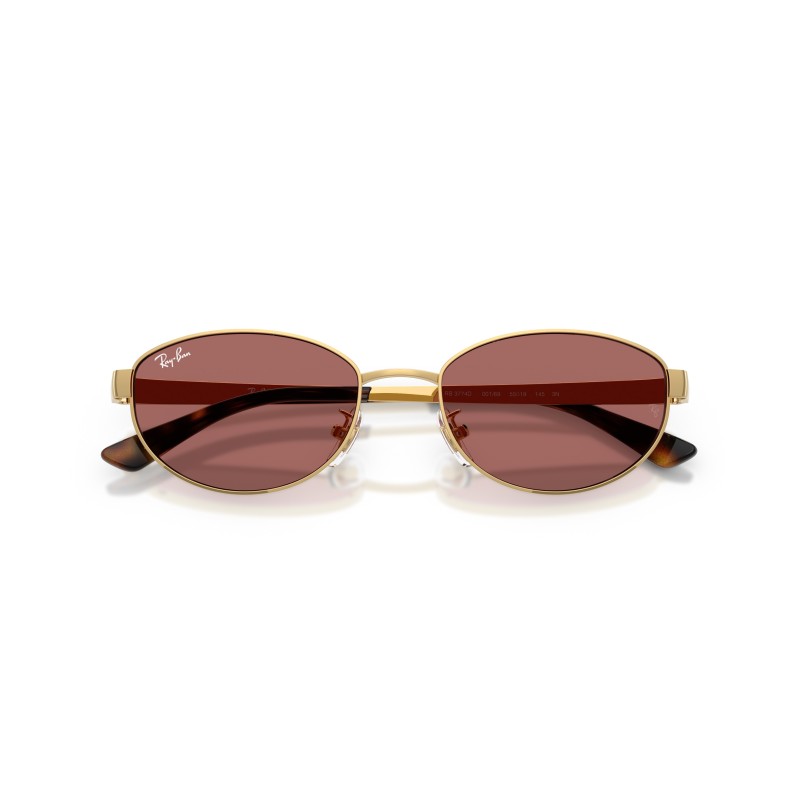 Ray-Ban RB3774D Arista Gold Zonnebril | Tijdloos Ovaal Design