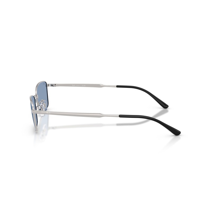Ray-Ban RB8069D Titanium Zonnebril - Zilver/Blauw | Luxe Eyewear