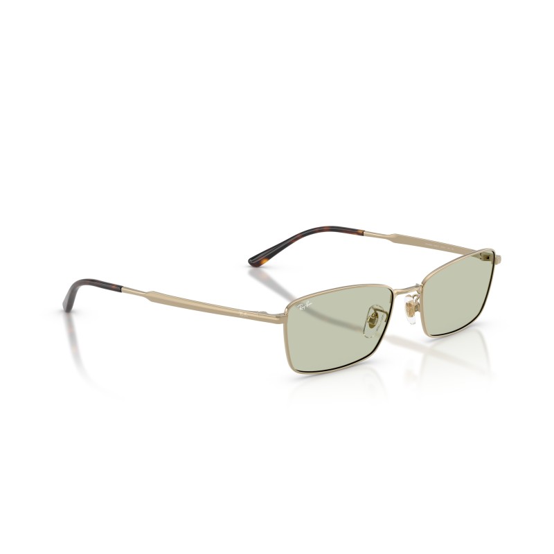 Ray-Ban RB8069D Titanio Oro | Occhiali da Sole Rettangolari