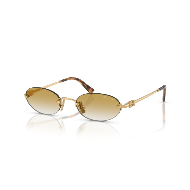 Miu Miu MU A54S Oval Sunglasses | Luxury Rimless Eyewear