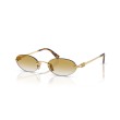 Lunettes de soleil Miu Miu MU A54S | Design Ovale Rimless