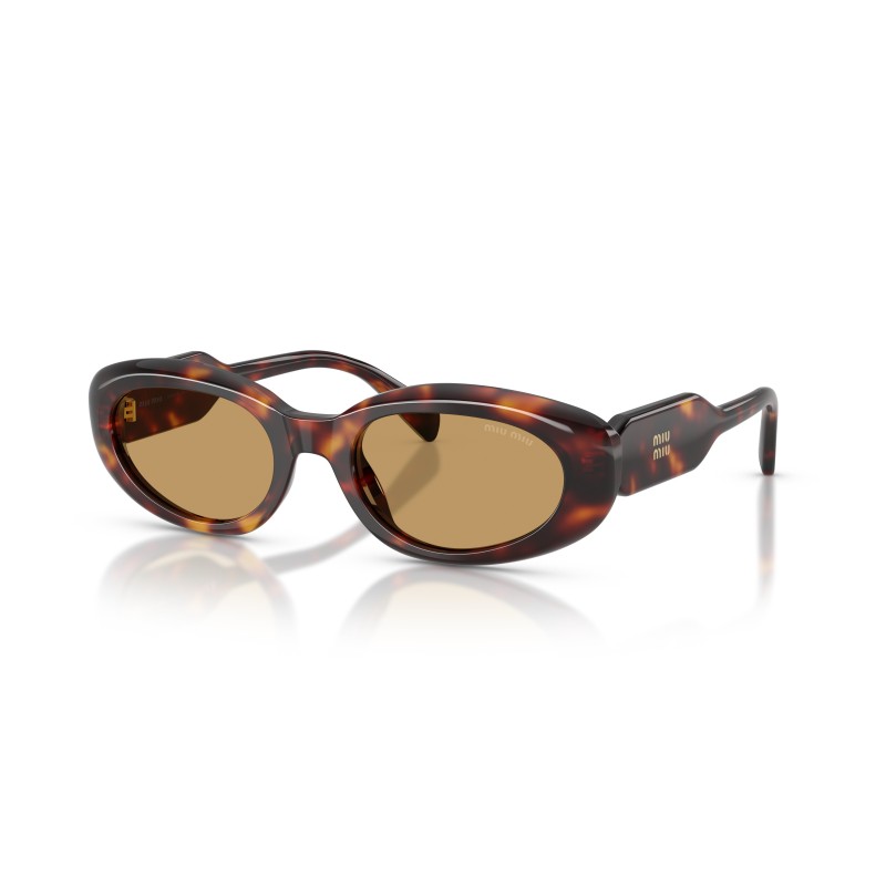 Lunettes de soleil Miu Miu MU C01S Havana | Style Ovale Sophistiqué