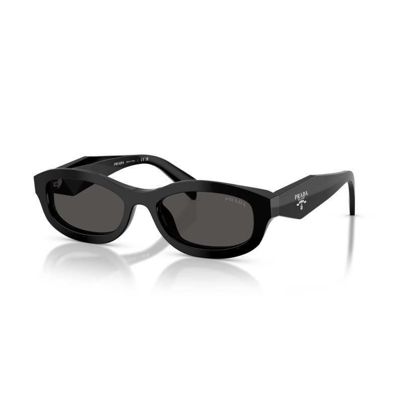 Prada PR D24S 16K08Z Sunglasses - Black Acetate Frame