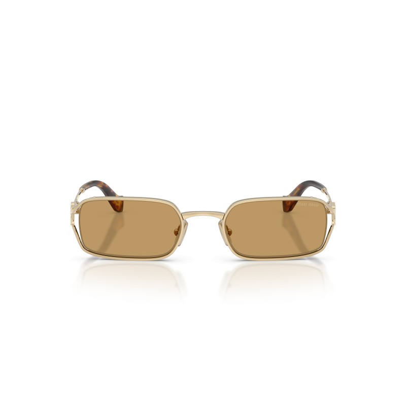 Lunettes de soleil Miu Miu MU C50S - ZVN10Y | Doré et Écaille