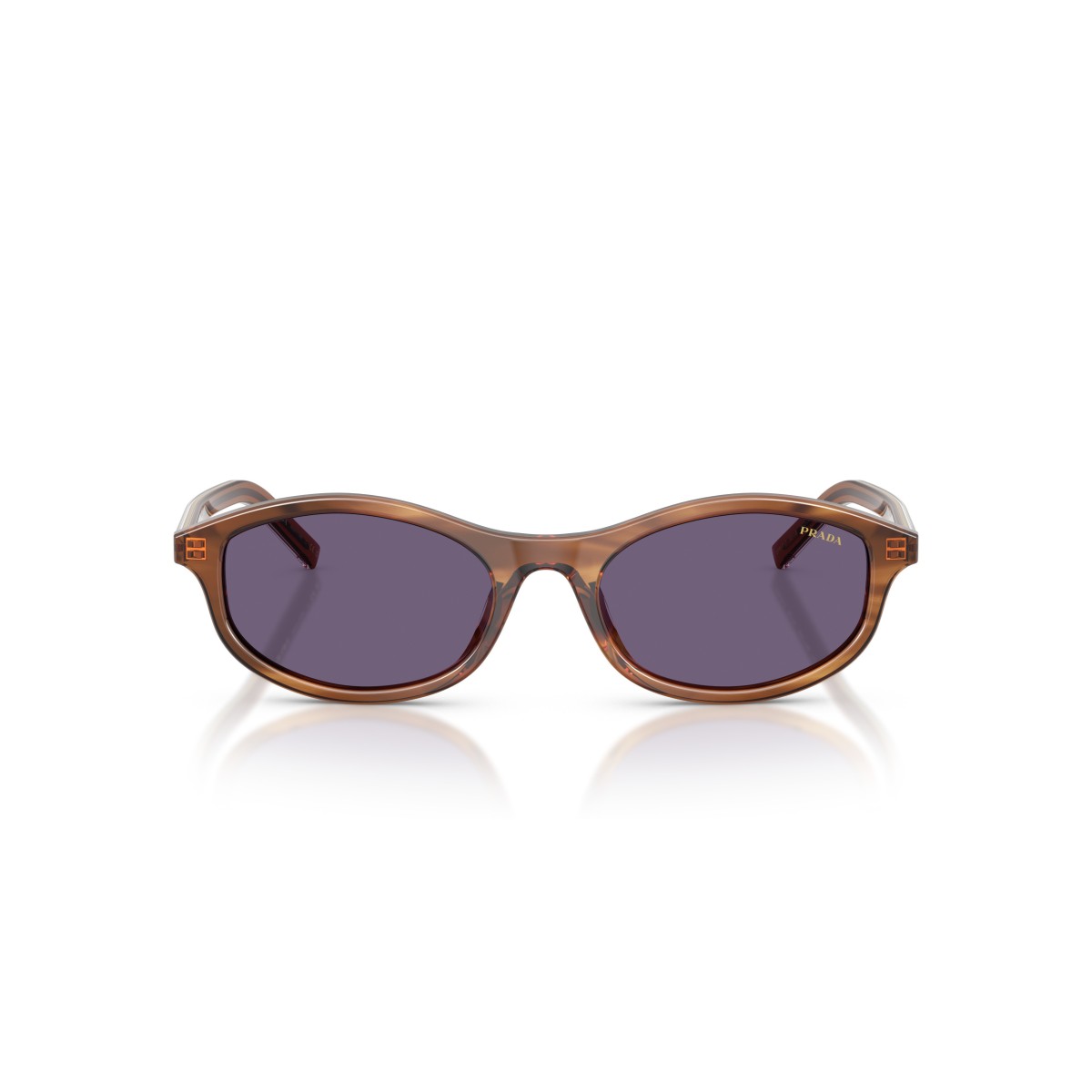 Lunettes de soleil Prada PR D17S - Striped Rosewood | Luxe Italien