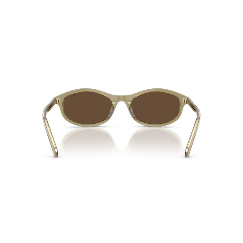 Prada PR D17S 27O9L1 Zonnebril - Transparant Loden | Luxe Eyewear