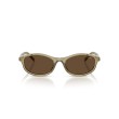 Prada PR D17S 27O9L1 Zonnebril - Transparant Loden | Luxe Eyewear