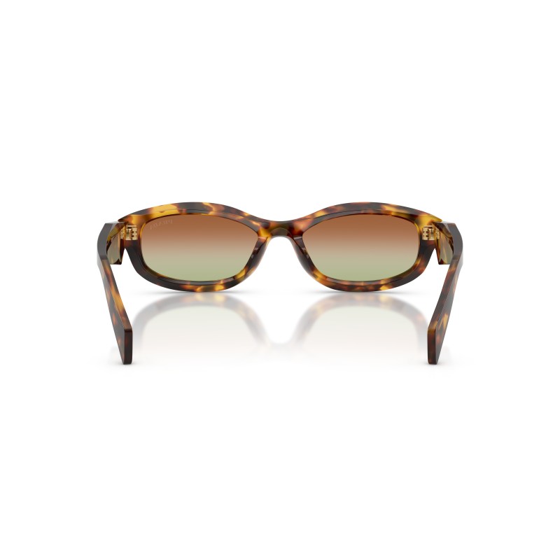 Prada PR D24S Women's Oval Acetate Sunglasses | Luxury Eyewear