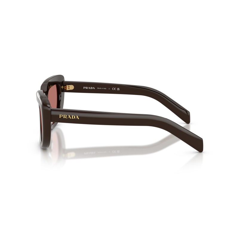 Lunettes de soleil Prada PR D07S 27I80W - Acétate Cigar | Luxe Italien