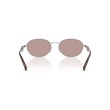 Prada PR D57S Oval-Frame Metal Sunglasses for Women