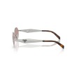Prada PR D57S Oval-Frame Metal Sunglasses for Women