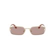 Miu Miu MU C50S ZVN20I Gold Rectangular Sunglasses | Luxury Eyewear